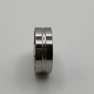 Stainless Steel Alloy Silver Ring Band Size 18 U.S Size 9